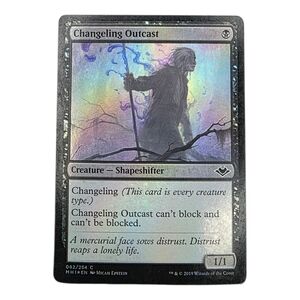 Magic: The Gathering Changeling Outcast Trading Card